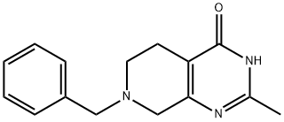7-ベンジル-2-メチル-5,6,7,8-テトラヒドロ-3H-ピリド[3,4-D]ピリミジン-4-オン 化学構造式
