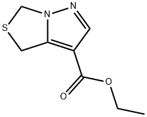 4,5-dihydro-6-thia-1,7a-diazaindene-3-carboxylic acid ethylester Structure