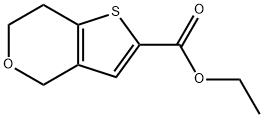 6,7-二氢-4H-噻吩并[3,2-C]吡喃-2-甲酸乙酯,623573-71-7,结构式