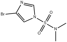 4-溴-N,N-二甲基-1H-咪唑-1-磺酰胺,623577-41-3,结构式