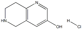 5,6,7,8-Tetrahydro-1,6-naphthyridin-3-ol hydrochloride Structure