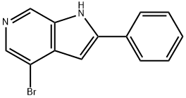 4-BroMo-2-phenyl-1H-pyrrolo[2,3-c]pyridine 化学構造式