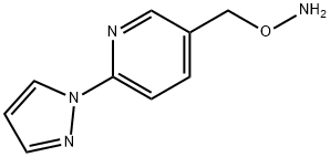 5-[(AMinooxy)Methyl]-2-(1H-pyrazol-1-yl)pyridine|5-(氨氧乙基)-2-(1H-吡唑基)-吡啶