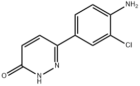 6-(4-氨基-3-氯苯基)哒嗪-3(2H)-酮,62902-50-5,结构式
