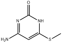4-AMino-6-(Methylthio)pyriMidin-2-ol 结构式