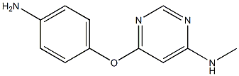 4-PyriMidinaMine, 6-(4-aMinophenoxy)-N-Methyl-,630125-99-4,结构式