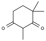 2,4,4-トリメチル-1,3-シクロヘキサンジオン 化学構造式