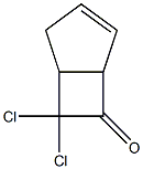 7,7-二氯双环[3.2.0]庚-3-烯-6-酮, 63319-59-5, 结构式