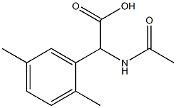 2-AcetaMido-2-(2,5-diMethylphenyl)acetic Acid Structure
