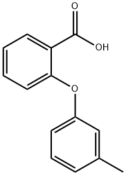 2-(3-甲基苯氧基)苯甲酸 结构式