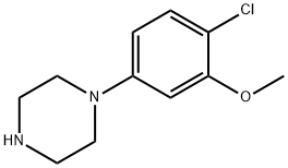 1-(4-氯-3-甲氧苯基)哌嗪,637022-44-7,结构式