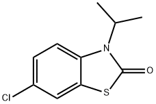 6-氯-3-异丙基苯并[D]噻唑-2(3H)-酮,63755-00-0,结构式