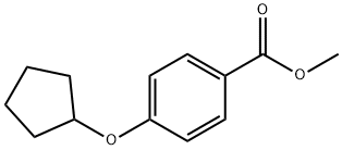 4-(环戊氧基)苯甲酸甲酯, 63763-04-2, 结构式