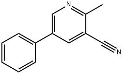 2-甲基-5-苯基氰吡啶, 63820-78-0, 结构式