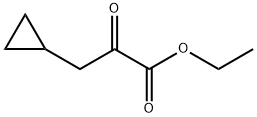 3-シクロプロピル-2-オキソプロパン酸エチル 化学構造式