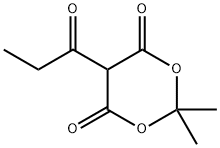 2,2-diMethyl-5-propanoyl-1,3-dioxane-4,6-dione Struktur
