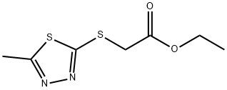 (5-Methyl-[1,3,4]thiadiazol-2-ylsul
 fanyl)-acetic acid ethyl ester,64145-09-1,结构式