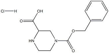 4-((Benzyloxy)carbonyl)piperazine-2-carboxylic acid hydrochloride Struktur