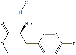 4-Fluoro-L-phenylalanine Methyl ester, HCl 化学構造式