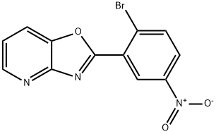 2-(2-BroMo-5-nitrophenyl)oxazolo[4,5-b]pyridine Struktur