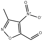 3-甲基-4-硝基异恶唑-5-甲醛, 6436-64-2, 结构式