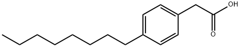 2-(4-Octylphenyl)acetic acid Structure