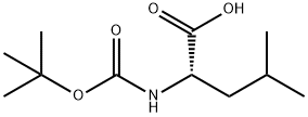 Boc-DL-leucine 化学構造式