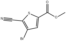 Methyl 4-broMo-5-cyanothiophene-2-carboxylate Struktur