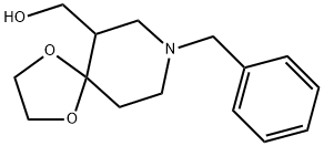 (8-benzyl-1,4-dioxa-8-azaspiro[4.5]decan-6-yl)Methanol Structure