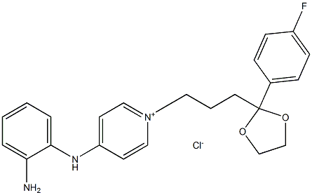 4-[(2-AMinophenyl)aMino]-1-[3-[2-(4-fluorophenyl)-1,3-dioxolan-2-yl]propyl]pyridiniuM Chloride|