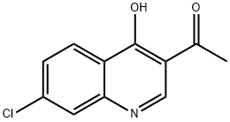 3-acetyl-7-chloroquinolin-4(1H)-one 化学構造式
