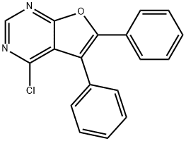 4-氯-5,6-二苯基呋喃并[2,3-D]嘧啶,65148-07-4,结构式