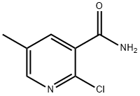 2-氯-5-甲基烟酰胺, 65169-45-1, 结构式