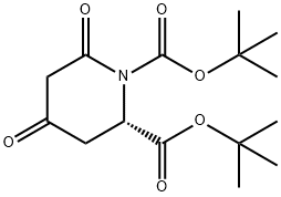 1,2-Piperidinedicarboxylic acid, 4,6-dioxo-, bis(1,1-diMethylethyl) ester, (2S)- Structure