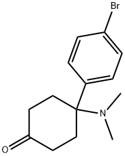 4-(4-BroMophenyl)-4-diMethylaMinocyclohexanone Struktur