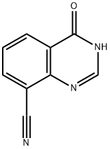 4-Hydroxyquinazoline-8-carbonitrile 化学構造式