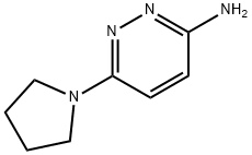 6-ピロリジノピリダジン-3-アミン 化学構造式