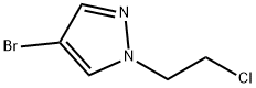 4-溴-1-(2-氯乙基)-1H-吡唑 结构式