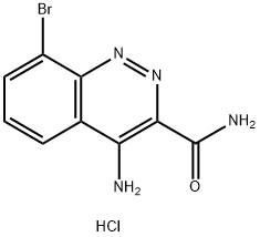 4-aMino-8-broMocinnoline-3-carboxaMide hydrochloride 结构式