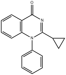 2-环丙基-1-苯基喹唑啉-4(1H)-酮, 66491-82-5, 结构式