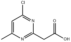 (4-chloro-6-MethylpyriMidin-2-yl)acetic acid Struktur
