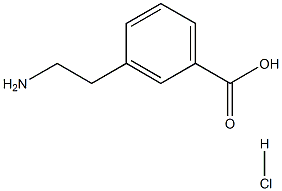 3-(2-AMinoethyl)benzoic acid hydrochloride 化学構造式