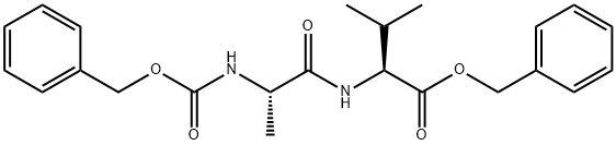 CARBOBENZYLOXY-L-ALANYL-L-VALINE BENZYL ESTER Structure