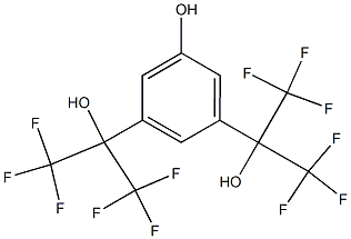 2,2'-(5-Hydroxy-1,3-phenylene)bis(1,1,1,3,3,3-hexafluoropropan-2-ol) Structure