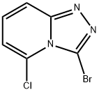 3-溴-5-氯-[1,2,4]三唑并[4,3-A]吡啶 结构式