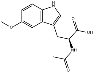 N-アセチル-5-メトキシ-L-トリプトファン 化学構造式