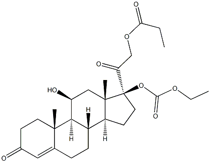 PREDNICARBATE RELATED COMPOUND A (20 MG) (1,2-DIHYDROPREDNICARBATE) Structure