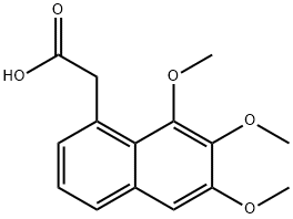 2-(6,7,8-TriMethoxynaphthalen-1-yl)acetic acid Structure