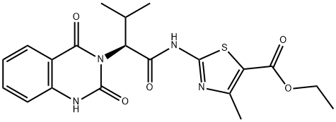 Kif15-IN-1|2-[[(2S)-2-(1,4-二氢-2,4-二氧代-3(2H)-喹唑啉基)-3-甲基-1-氧代丁基]氨基]-4-甲基-5-噻唑羧酸乙酯