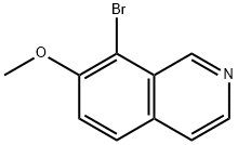 8-溴-7-甲氧基异喹啉,67335-10-8,结构式